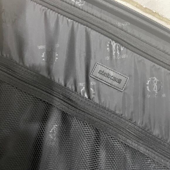 ROBERTO CAVALLI TRAVEL LUGGAGE ROLLING SUITCASE 28' VERSATILE SOPHISTICATED - Picture 10 of 12